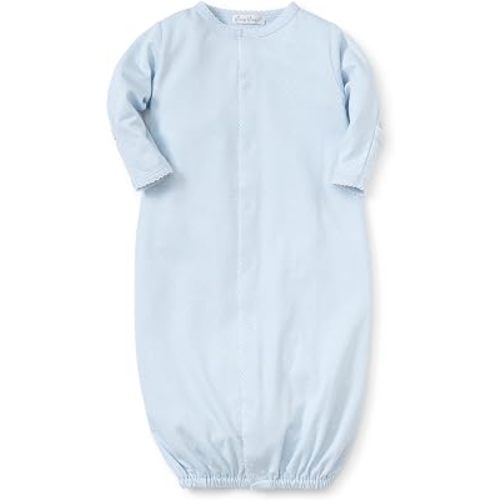 kissy kissy Baby Boys and Girls 100% Pima Cotton New Kissy Dots Print Convertible Nightgown