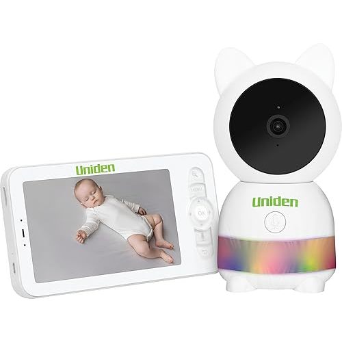Uniden BW6181R -Super HD 5” Smart Baby Camera/Monitor with Smartphone Access and Customisable Animated Night Light