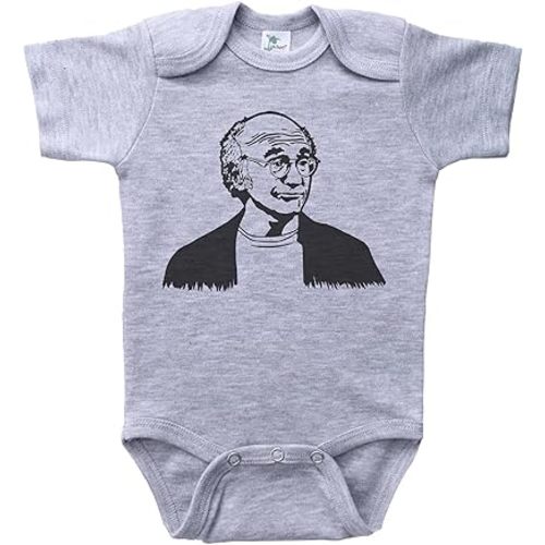 Larry David - Baby Onesie Grey 9-12 Months