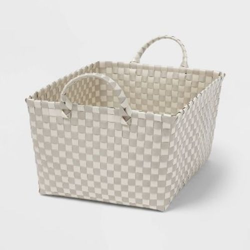 Woven Plastic Basket Large - Brightroom™
