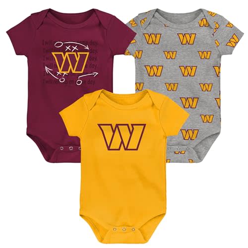 Outerstuff Newborn & Infant NFL Team Starter 3-Pack Bodysuit Set