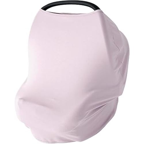 PurComfy Baby Car Seat Cover, Supersoft Bamboo Viscose Carseat Cover for Infant Boys & Girls, Breathable Multi-Use Breastfeeding Covers, Canopy for Carrier, Stroller, Shopping Cart & High Chair