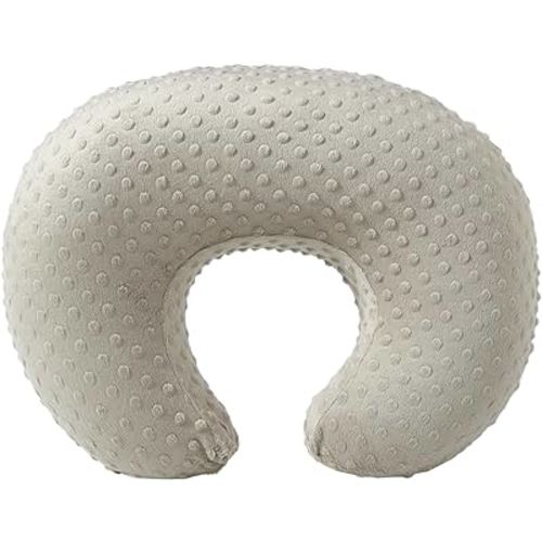 ESEN Nursing Pillow and Body Positioner for Breast Feeding and Bottle Feeding, Ultra Soft Baby Breastfeeding Pillows with Removable Nursing Pillow Cover for More Support for Mom and Baby (Brown)