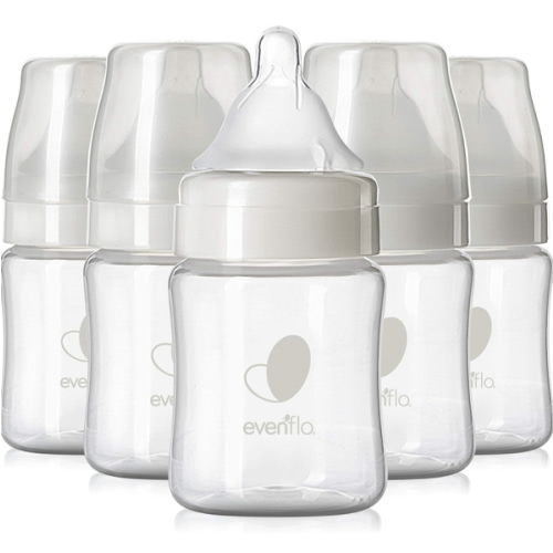 Evenflo Feeding Premium Proflo Venting Balance Plus Wide Neck Baby, Newborn and Infant Bottles - Developed by Pediatric Feeding Specialists - 5 Ounce (Pack of 6)