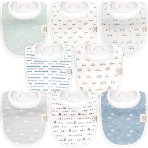 8-Pack Baby Drool Bibs