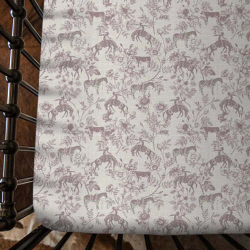 Western Daydream Rose Cotton Muslin Crib Sheet – Cowkid Clothing Company