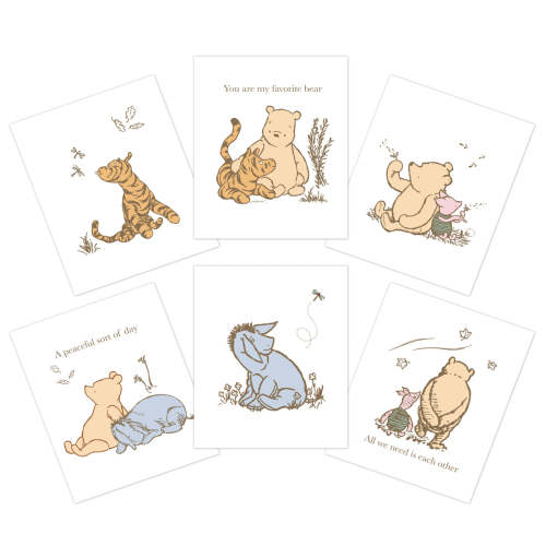 Disney Baby Classic Pooh Unframed Nursery/Child Wall Art – Lambs & Ivy