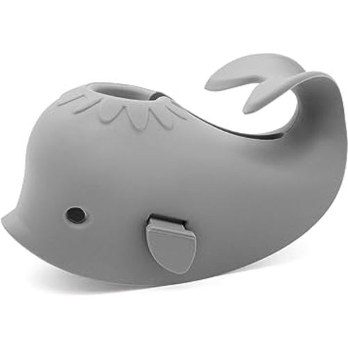 Baby Bathtub Faucet Cover, Bath Faucet Cover for Kids, Baby Bath Spout Cover, Soft Silicone Bathtub Faucet Safety Toys, Cute Whale, Universal Fit, Make Your Baby's Bath Time Fun and Love It