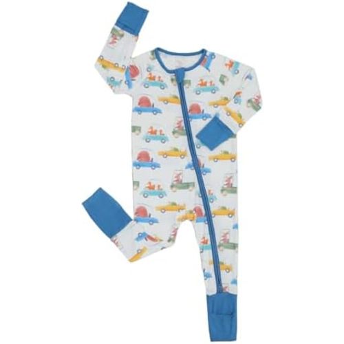 Bamboo Viscose Baby Pajamas Footless Romper - Infant Boys Girls One Piece Jumpsuits Clothes 0/3/6/12/18/24 Months