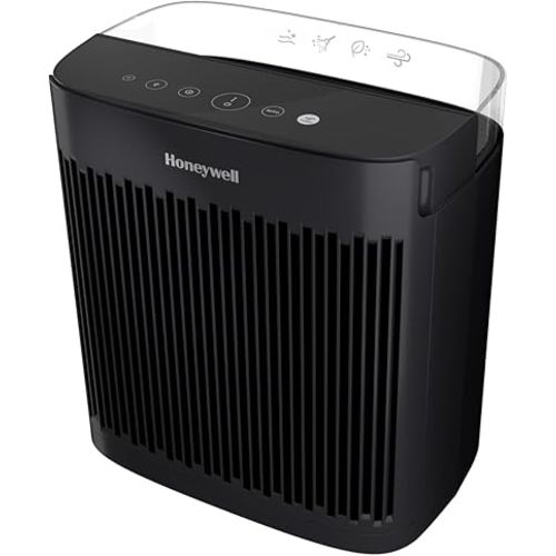 Honeywell InSight HEPA Air Purifier with Air Quality Indicator for Medium-Large Rooms (190 sq ft), Black - Wildfire/Smoke, Pollen, Pet Dander, and Dust Air Purifier