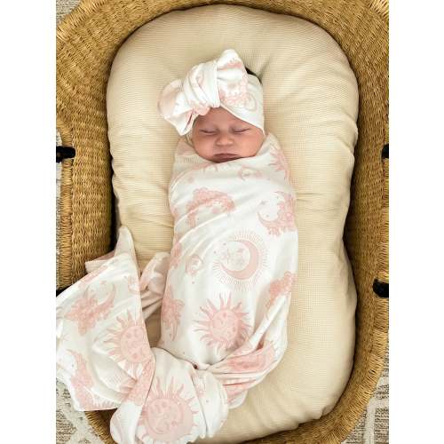 Swaddle Set | Celestial Pink - Little & Fern