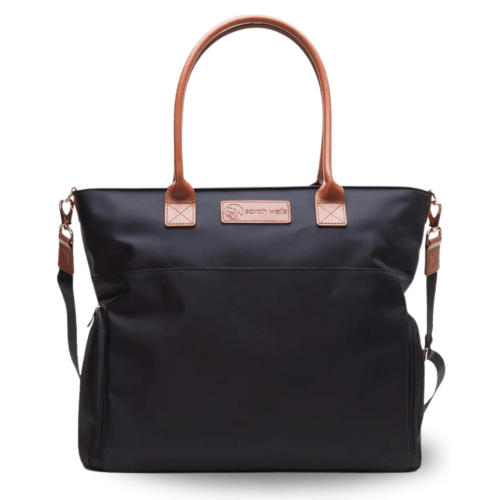 Abby Breast Pump Tote Black Versatile and Stylish for Work and Pumping Moms – Sarah Wells Bags