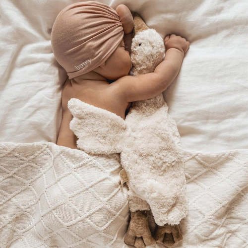 Senger Organic | Cuddly Animal - White Goose – Playroom Collective