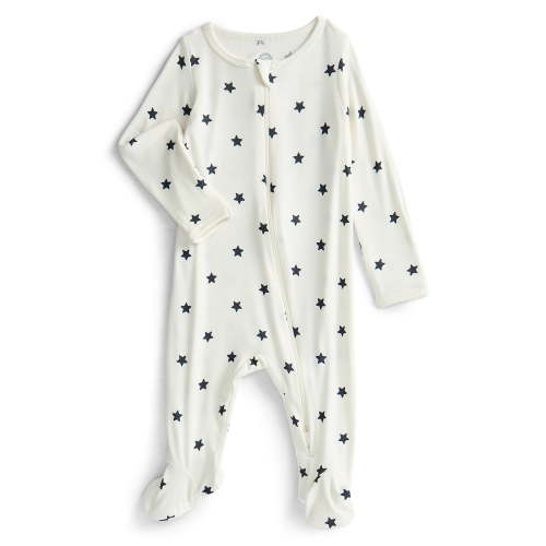 Wonder So Soft Modal by Wonder Nation Gender Neutral Two-Way Zipper Footed Sleep N Play Pajamas, Sizes Preemie–6/9 Months