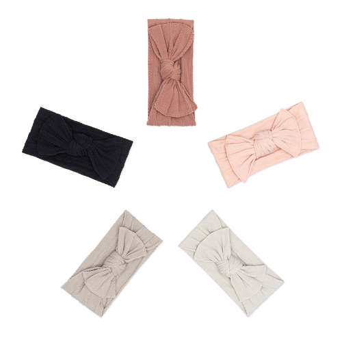 Rosewood Set - Cable Knit Knotted Headbands - 5 Pack – Parker Baby Co.