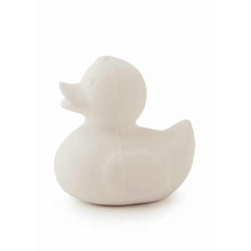 Baby natural bath toy and teether Elvis the Duck White | Oli&Carol