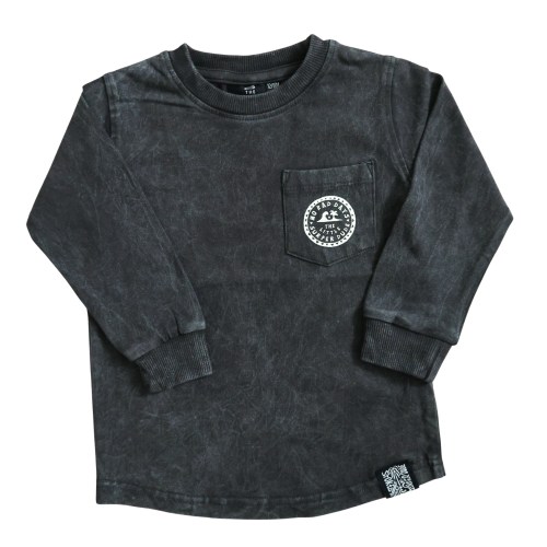 Long sleeve No Bad Days Little Surfer Dude Tee