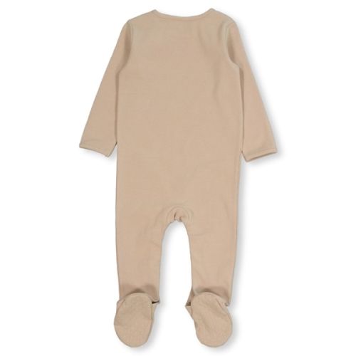Medium Brown Baby Rib Long Sleeve Romper | Best&Less™ Online