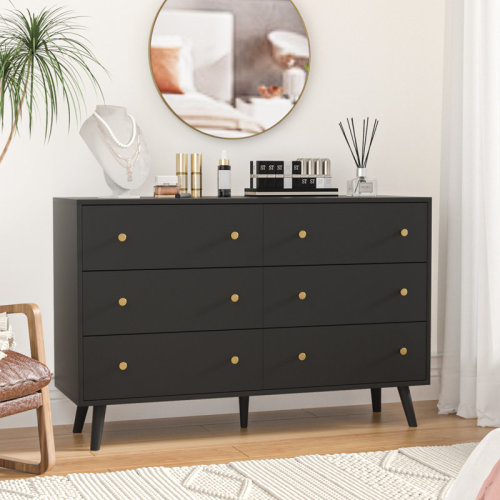 George Oliver Kaivion 6 - Drawer Dresser & Reviews | Wayfair