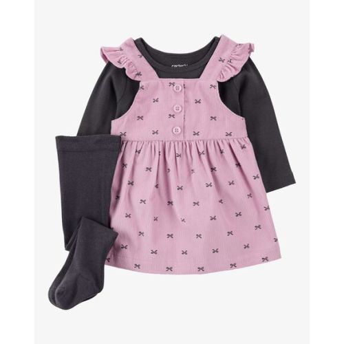 Baby 2-Piece Tee & Bow Corduroy Jumper Set - Carter's | Carter's