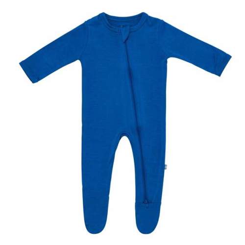 Zippered Footie in Sapphire– Kyte BABY