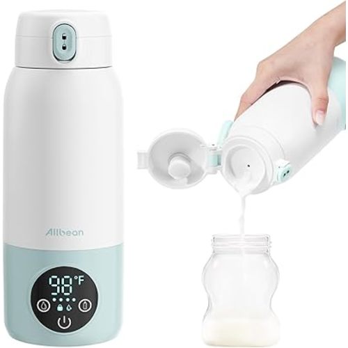 Portable Milk Warmer for Travel, Dual Heating Mode for Breast Milk & Water On The Go,17 Oz Capacity, Bottle Warmer with Fast Charging & Long Battery Life for All-Day Feeding Needs