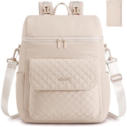 LOVEVOOK Diaper Bag Backpack, 3 in 1 Baby Bag with Changing Pad & Detachable Straps, Large Diaper Backpack for Mom Dad with Stroller Buckles