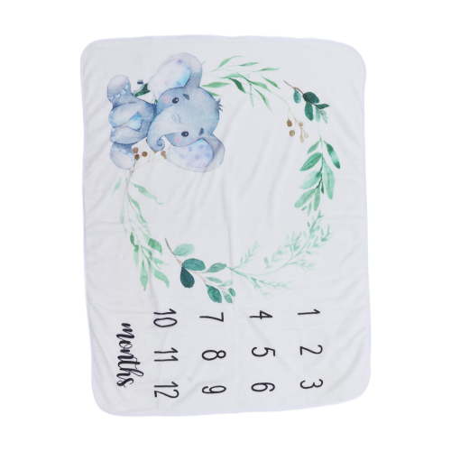 Baby Monthly Milestone Blanket, Baby Photography Blanket Durable Branch Elephant For Babies
