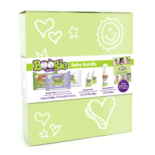 Boogie Wipes Baby Bundle Gift Set, Hypoallergenic Baby Products, 7 Piece Kit