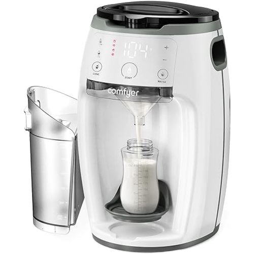 Instant Formula Maker comfyer, Customizable and Automatic Formula Dispenser Machine with Accurate Temperature Control for Baby, Automatic Powder Blending for All Brands of Bottle and Formula, White