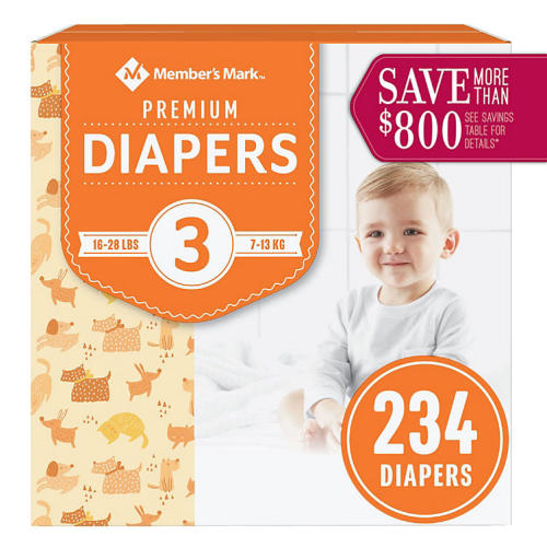 Member's Mark Premium Baby Diapers, Sizes: Newborn - 7 - Sam's Club