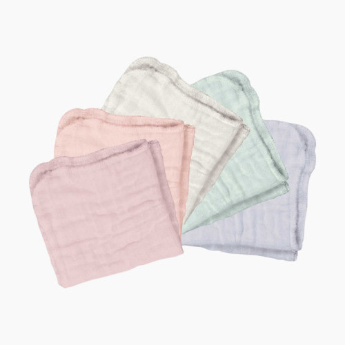 GREEN SPROUTS Muslin Cloths (5 Pack) - Rose