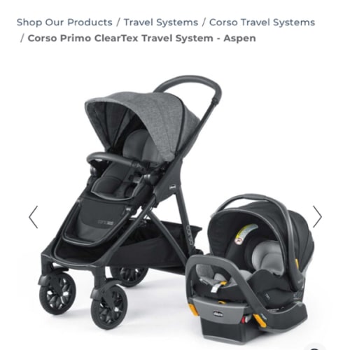 Corso Primo ClearTex Travel System - Aspen | Chicco