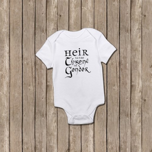 Lord of the Rings Baby Bodysuit: Heir to Gondor, Pregnancy Reveal - Etsy
