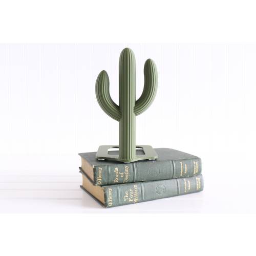 Cactus Bookend, Cacti, Southwestern Desert, Country Home Decor