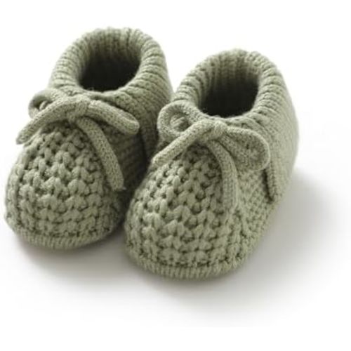 Baby Booties Newborn Boys Girls First Walkers Soft Knit Infant Sock Shoes Cozy Crochet Toddler Crib Boots