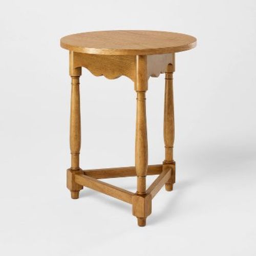 Scalloped Accent Table Light Oak - Threshold™ designed with Studio McGee