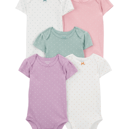 Multi Baby 5-Pack Heart Polka Dot Original Bodysuits | Carter’s Oshkosh Canada