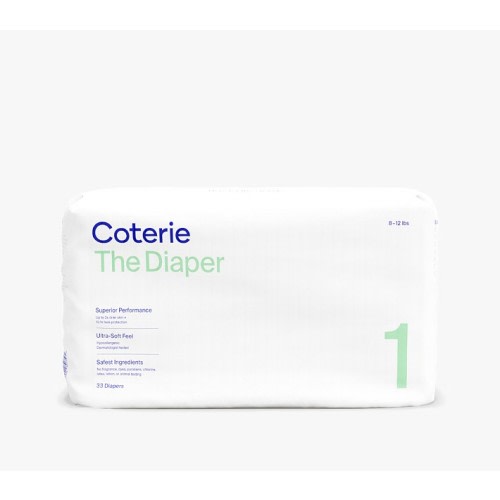 Coterie Ultra-Soft Diapers (Size 1), 6-Pack