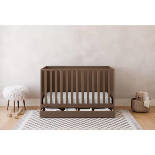Shiloh Hazelnut 5-in-1 Convertible Crib with Drawer