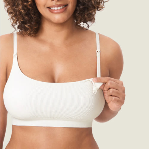Ribbed Scoop Nursing Bralette