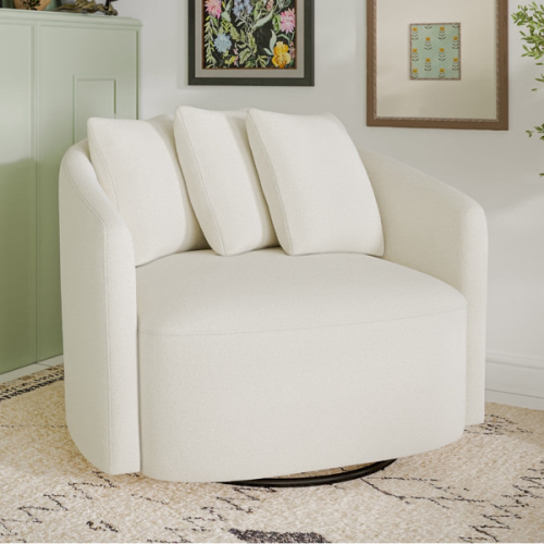 Beautiful Drew Chair by Drew Barrymore, Cream Boucle - Walmart.com