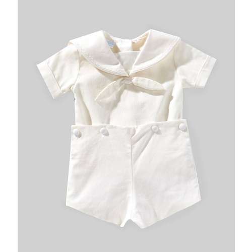 Edgehill Collection x Kristin Ellen Hockman Baby Boys 3-24 Month Otto Linen Sailor Shorts Set