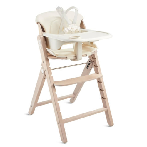 MAMAZING GrowPod Pro Wooden High Chair for Babies & Toddlers (6–36 Months & Up to 300 lbs) - Adjustable Feeding Chair with Dishwasher‑Safe Tray, Foldable Compact Storage & 5‑Point Safety Harness