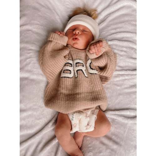 Bro Knit Sweater, Clay