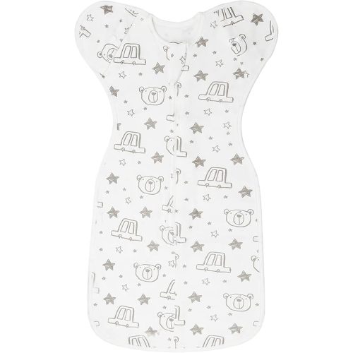 ANYEDDE Baby Swaddle Sleep Sacks - Baby Transitional Swaddles 0-3 Months -Arms Up Swaddle for Newborns and Infants, Sleep Sack with Removable Cuffs, Small