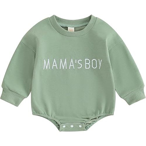 VISGOGO Newborn Infant Baby Boy Girls Oversized Romper Little Dude Sweater Onesie Coming Home Outfit Neutral Clothes