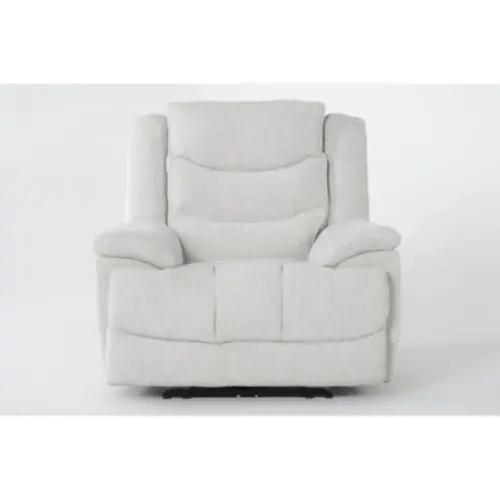 Cruz Ecru Power Recliner with USB | Wallaway | Smart