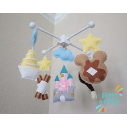 Theme Park Snacks Nursery Room Decor, Baby Crib Mobile – Dropsofcolorshop