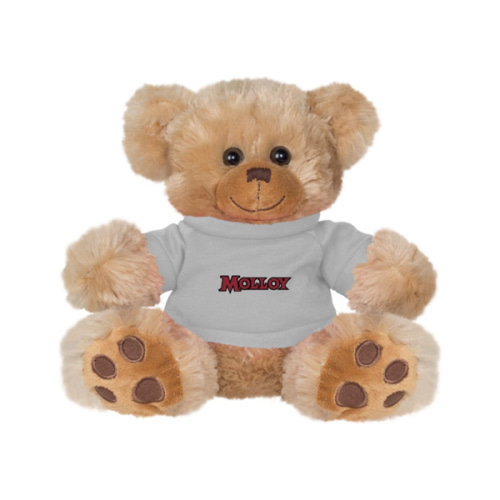 Molloy University Plush Big Paw 8 1/2 inch Bear w/Grey Shirt